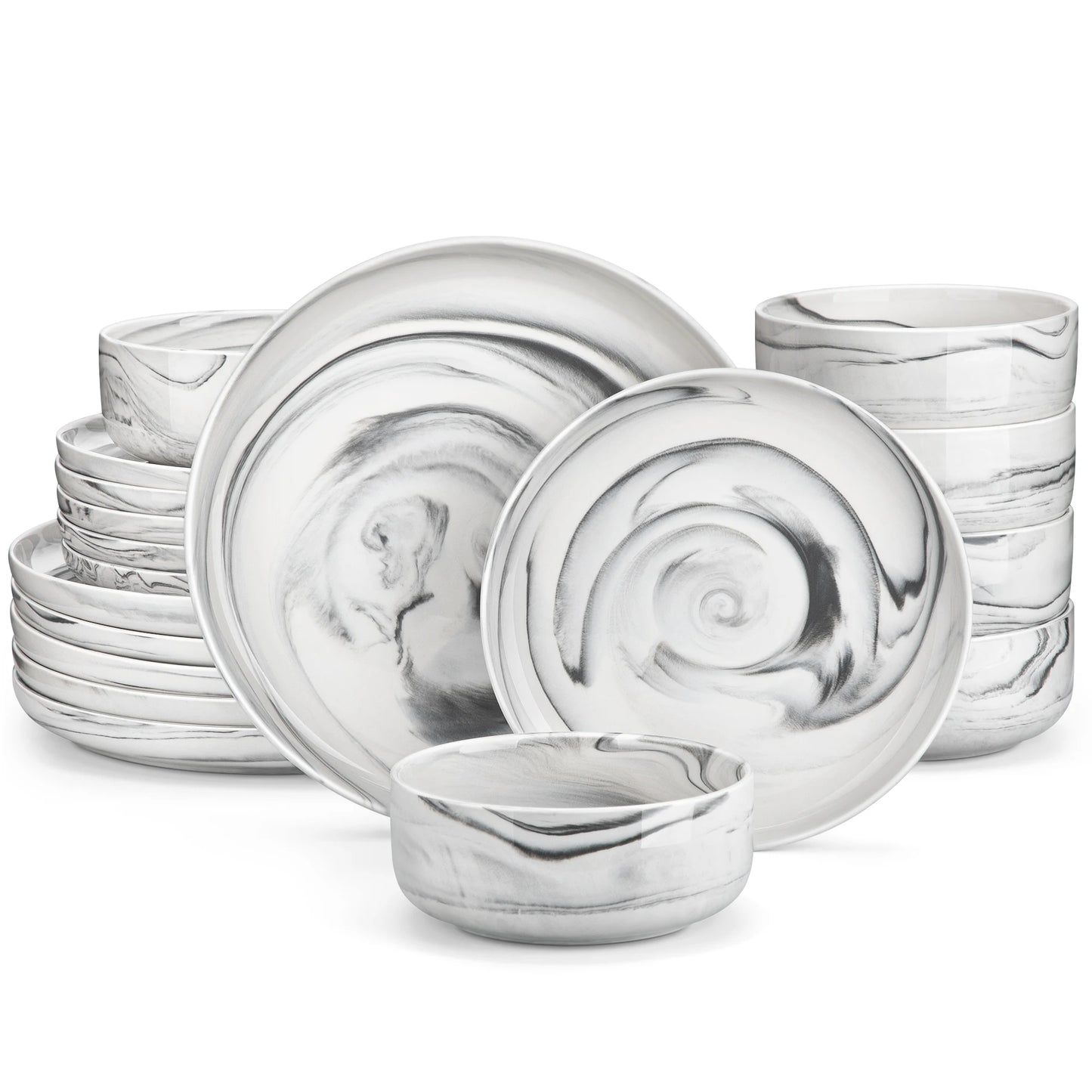 Luna 18 Piece Dinnerware Set