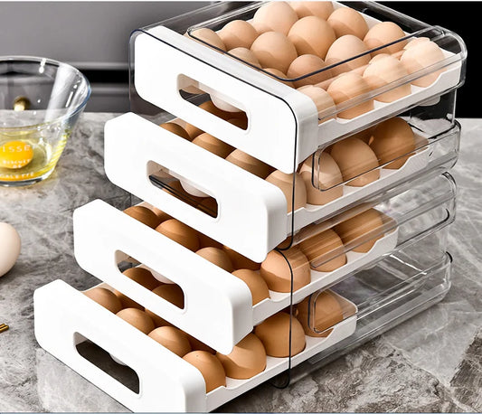 Double-Layer Kitchen Egg Storage Box