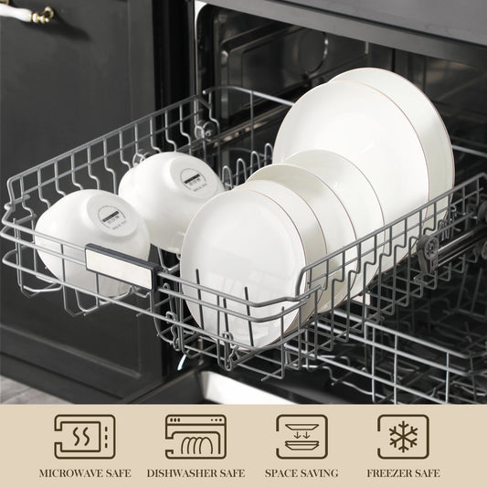 MALACASA 32 Piece Dinnerware Set