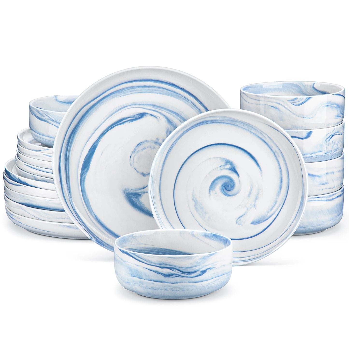 Luna 18 Piece Dinnerware Set