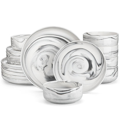 Luna 18 Piece Dinnerware Set