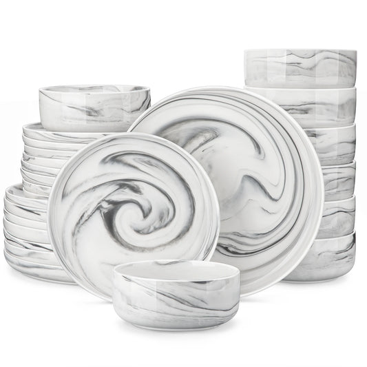 MALACASA 24 Piece Dinnerware Set