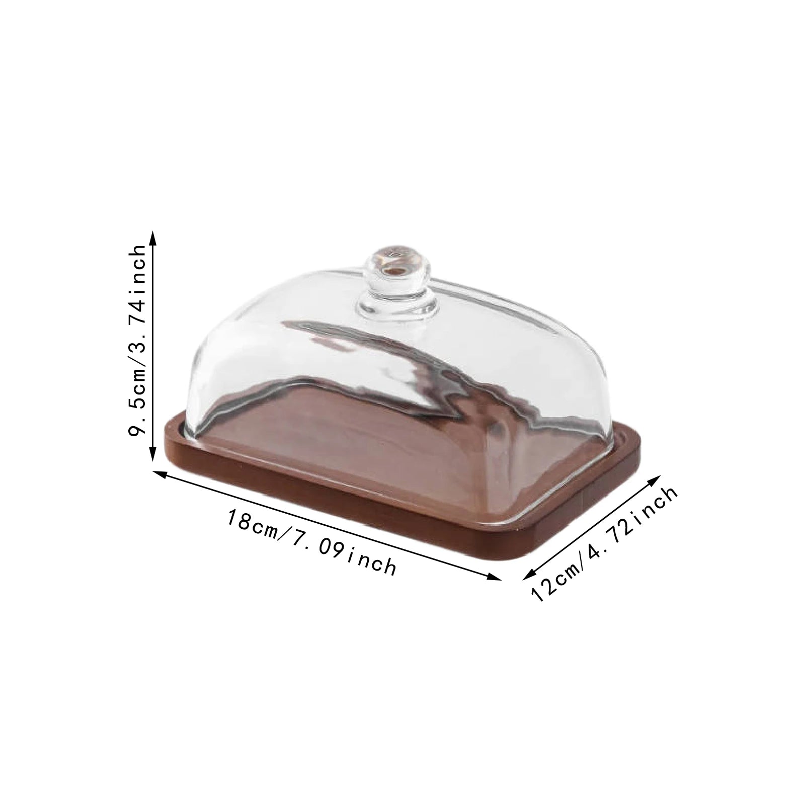 Cake Stand with Dustproof Dome Lid Bread Cheese Holiday Treat Multiuse Covered Platter Dessert Display Plate Cake Holder Tray