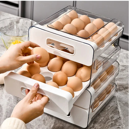 Double-Layer Kitchen Egg Storage Box