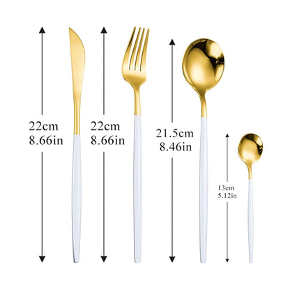 Luxury 304 Stainless Steel Silverware Cutlery Set