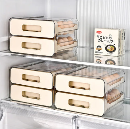 Double-Layer Kitchen Egg Storage Box