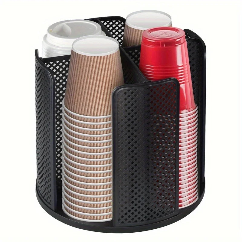 Plastic Cup Dispenser for Disposable Cups Luxury Desktop Storage Organizer Coffee Tea Cup Holder