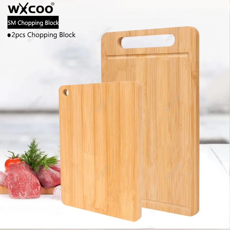 Wooden Chopping Boards Cutting Serving Board Double-sided Available Wooden Thick Boards for Chopping Charcuterie Serving Boards