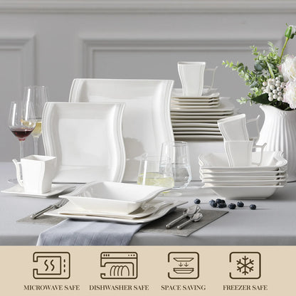 Flora 36 Piece Dinnerware Set