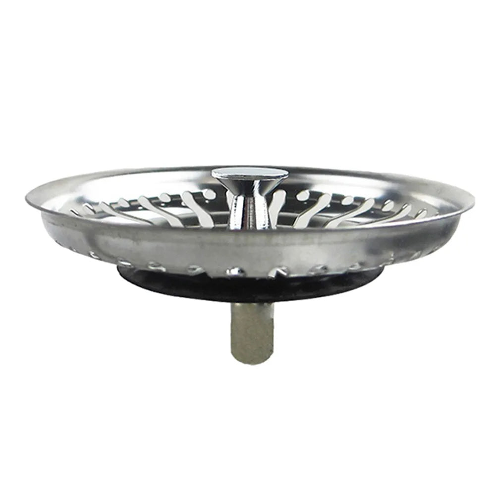 Stainless Steel 84mm Kitchen Sink Drain Strainer & Hair Stopper