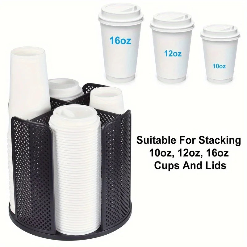 Plastic Cup Dispenser for Disposable Cups Luxury Desktop Storage Organizer Coffee Tea Cup Holder