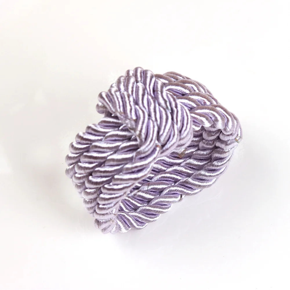 Circle Woven Rope Napkin Ring Christmas Decoration Solid Color Napkin Buckle Restaurant Bar Wedding Home Table Accessories