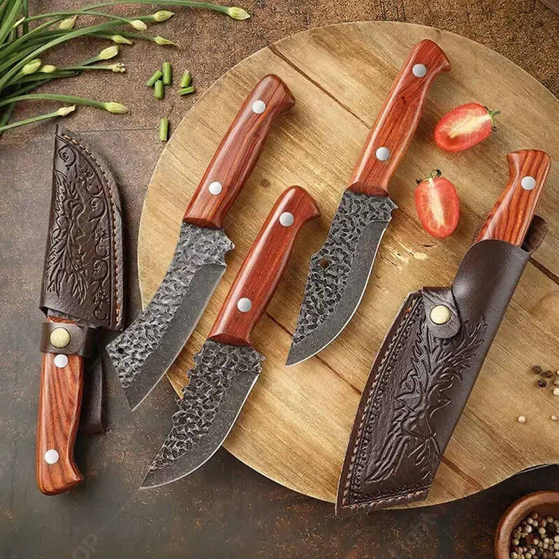 Handmade Forged Stainless Steel Kitchen Knife Knife Boning Knifes Fruit Knife Meat Cleaver Butcher Knife Cooking Knives BBQ