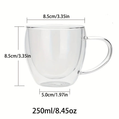 Double-Walled Borosilicate Glass Coffee Mug