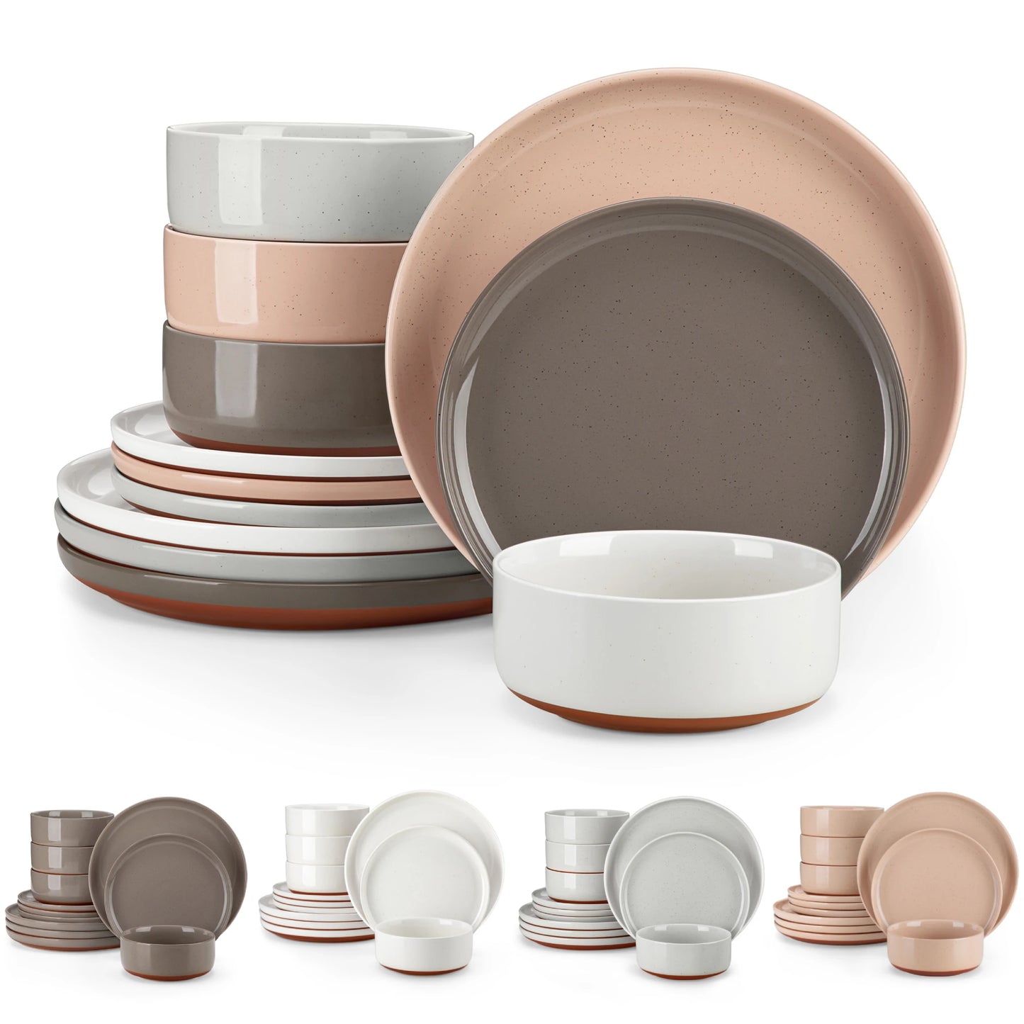 TARA 12/24 Pcs Dinnerware Set