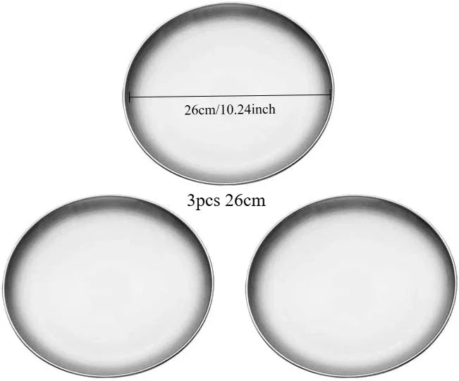 Gold Silver Tray Stainless Steel