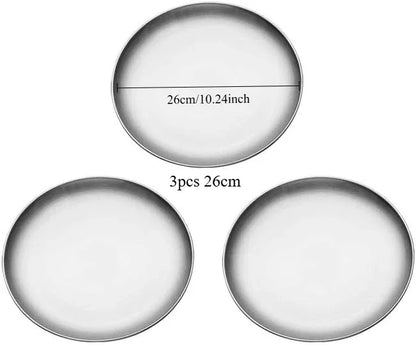 Gold Silver Tray Stainless Steel