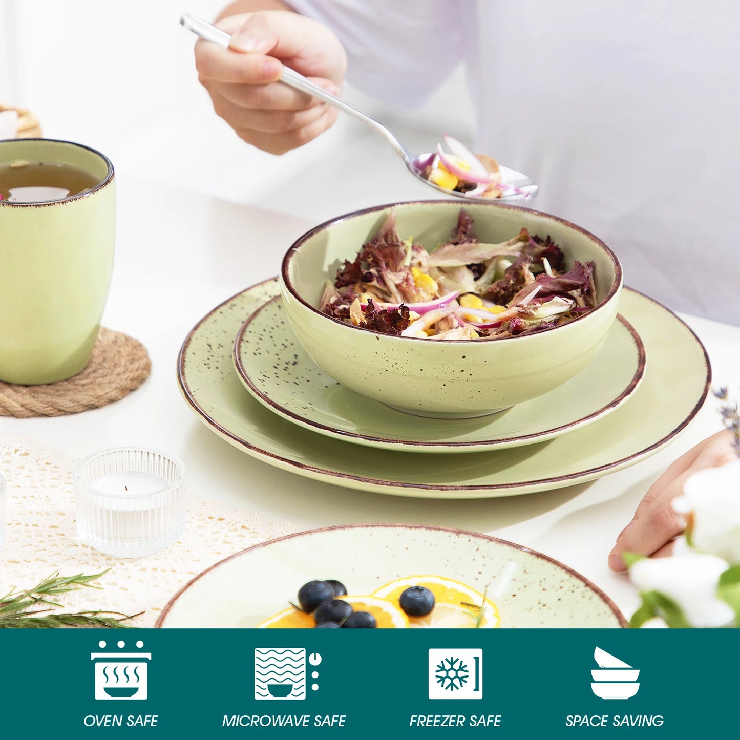 Tara 32 Piece Dinnerware Set