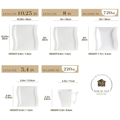 Flora 36 Piece Dinnerware Set