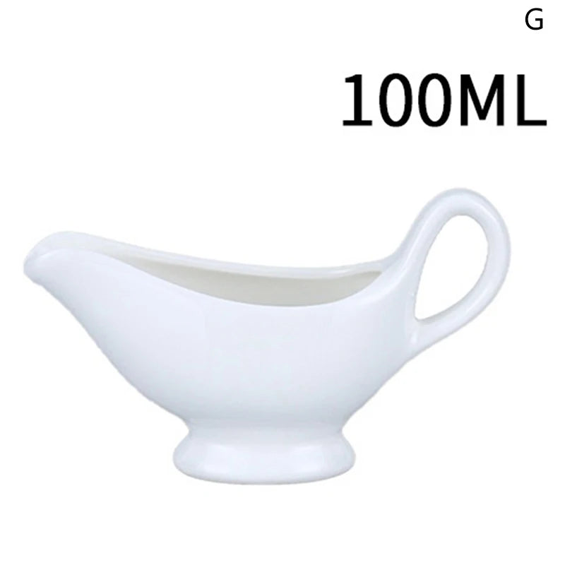 White Ceramic Milk Creamer Pitcher