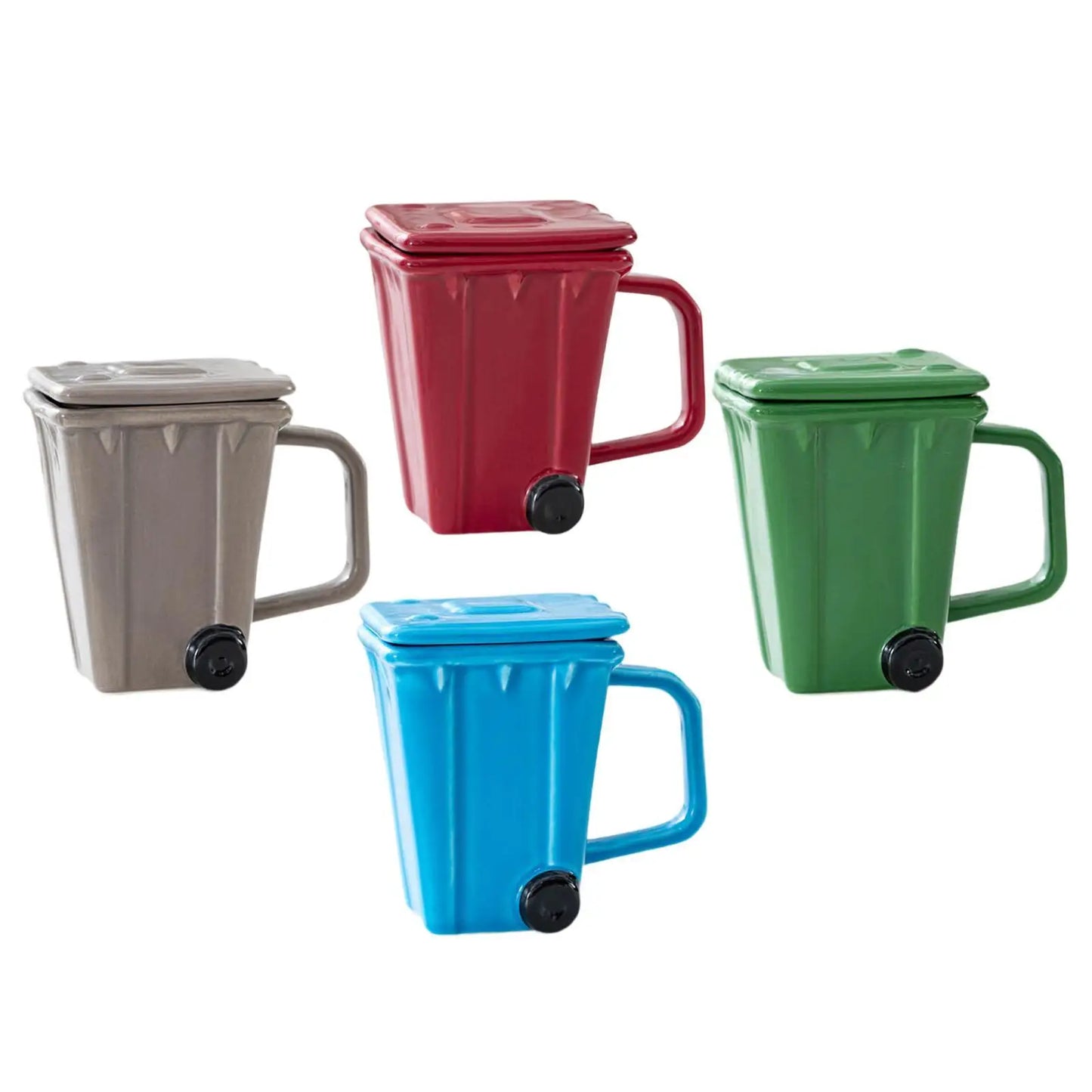 Coffee Cup Morning Cup with Lid Trash Bin Cup for Tea Water Party Travel