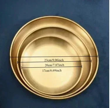 Gold Silver Tray Stainless Steel