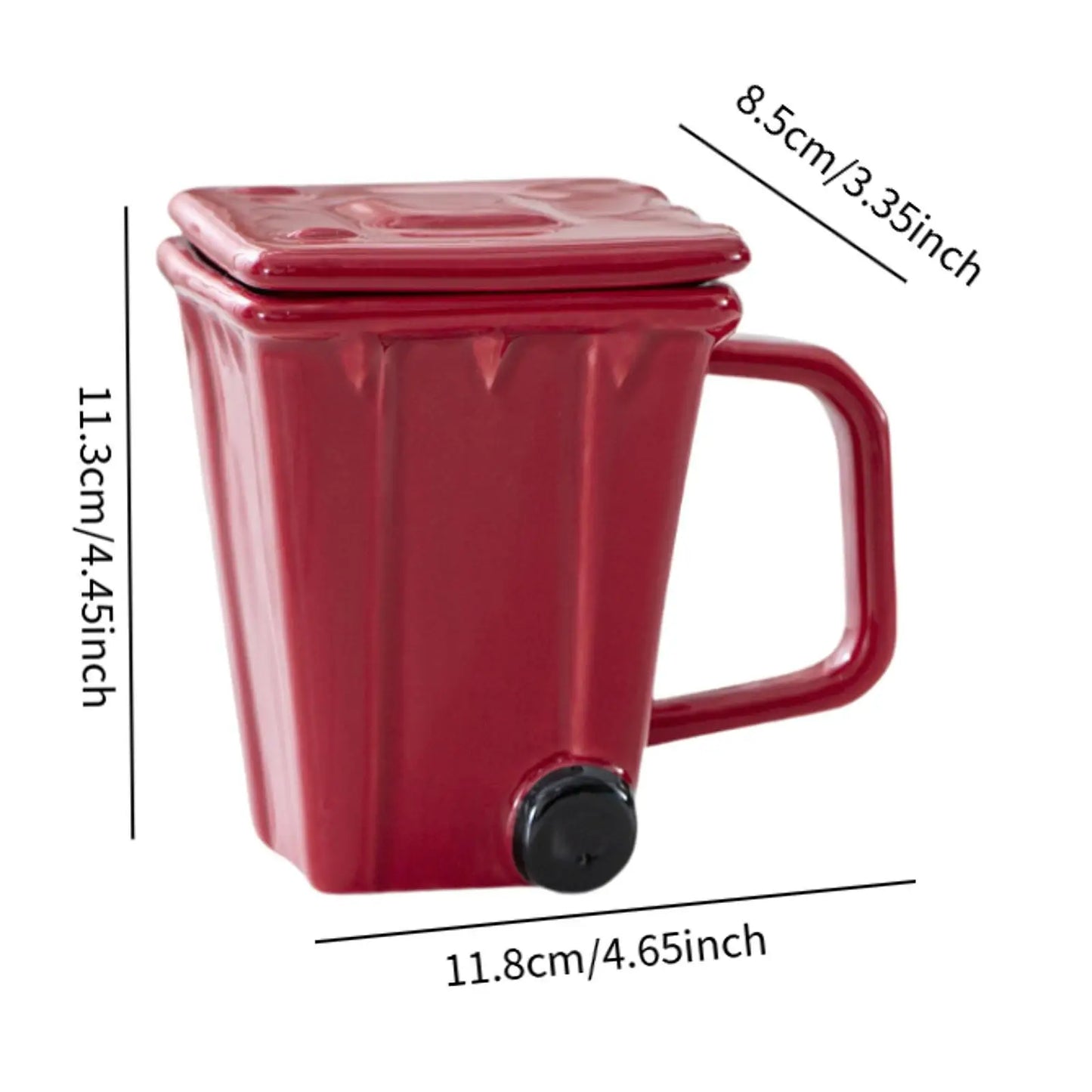 Coffee Cup Morning Cup with Lid Trash Bin Cup for Tea Water Party Travel