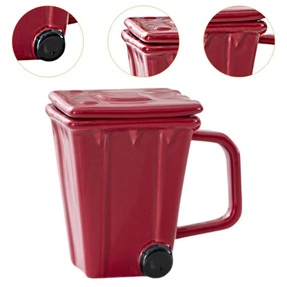 Coffee Cup Morning Cup with Lid Trash Bin Cup for Tea Water Party Travel