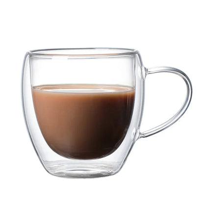 Double-Walled Borosilicate Glass Coffee Mug