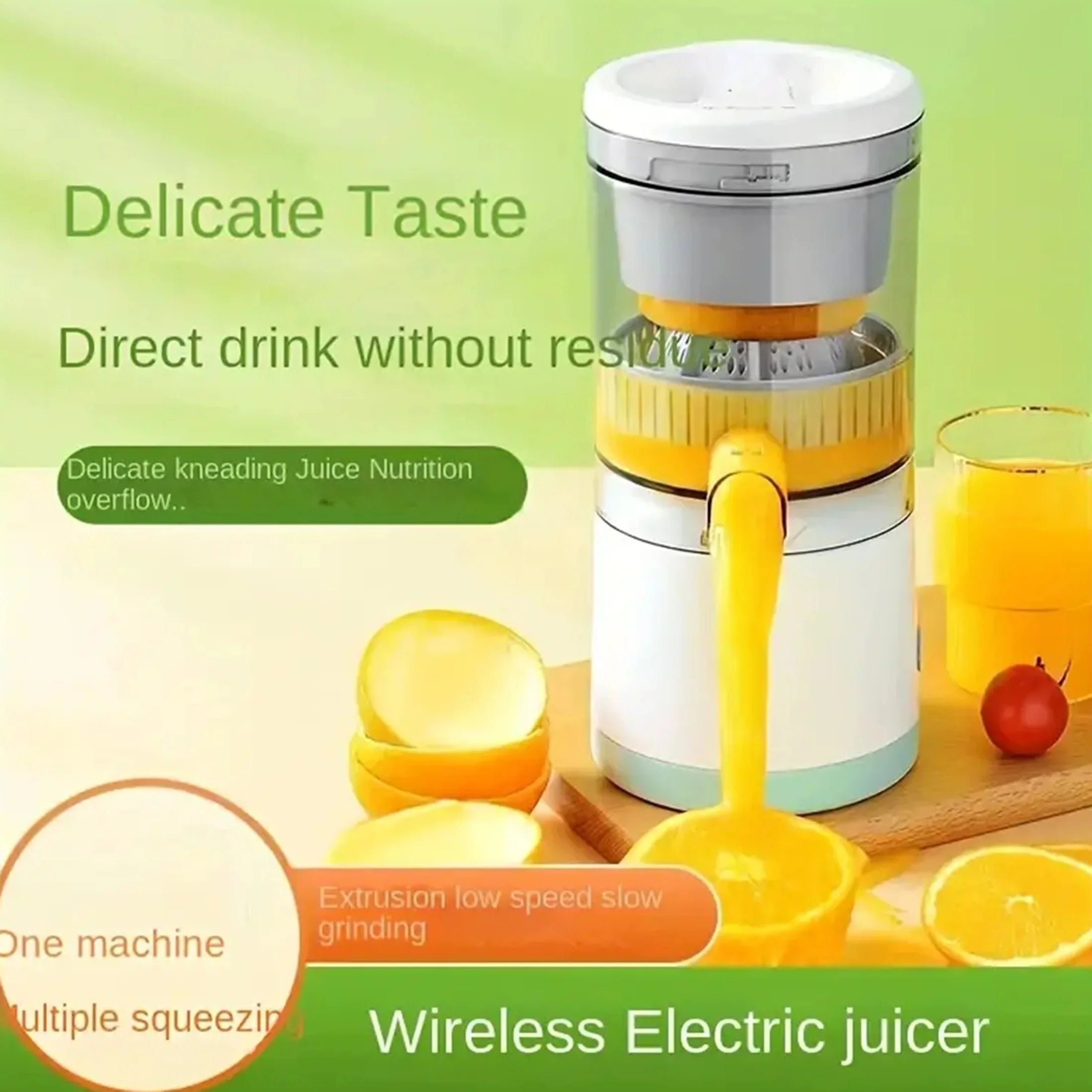 Portable Electric Citrus Juicer USB Charging Orange Juice Squeezer Machine  Lemon Fruit Blender Automatic Fresh Squeezing Mixer