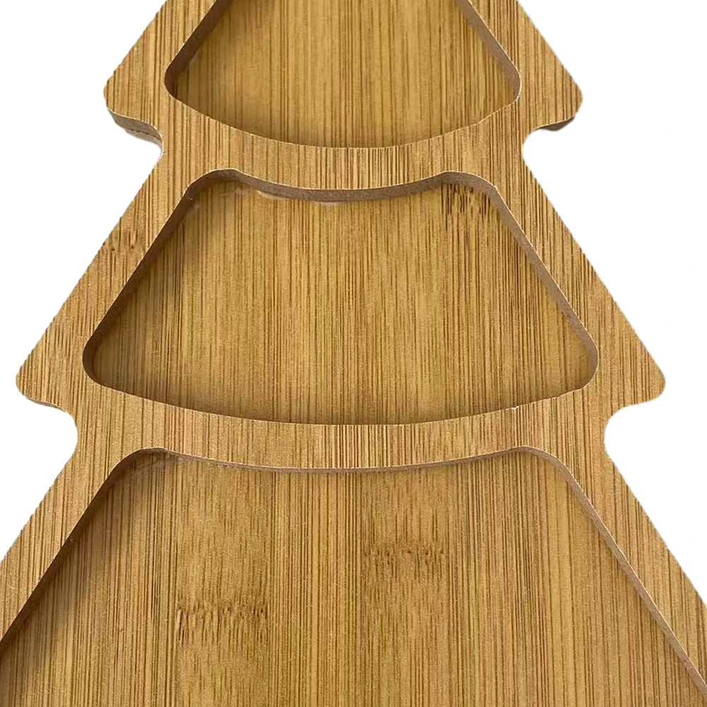 Cutting Board Christmas Tree Shaped Charcuterie Restaurant Dessert Boards Wooden Tray for Food Appetizers Desserts Snacks Sushi