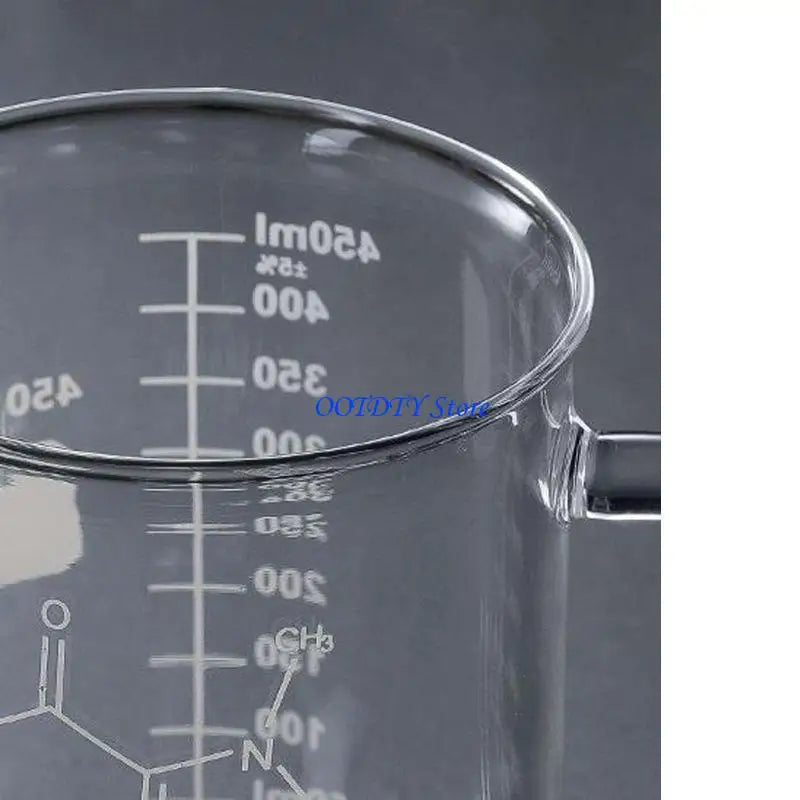 367A Coffee Mugs Measuring for Coffee Graduated Beaker Mug with Handle Easy to Use Great for Lab Home or Office Gift