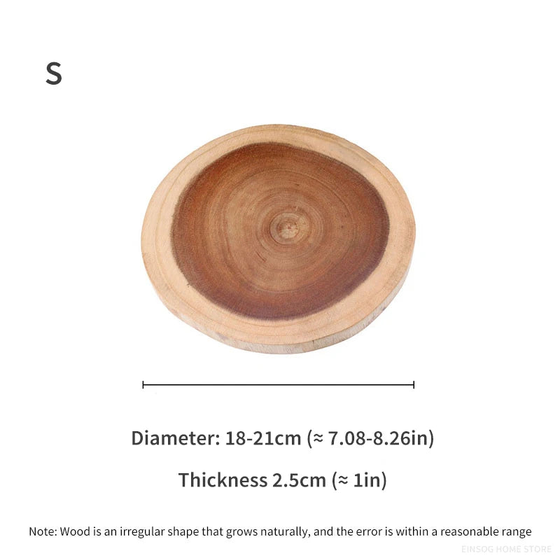 Wooden Chopping Board Natural Acacia Wood Whole Cut Serving Tray Unique Grain Food Safe Multi Use Steak Appetizer Kitchen Tools