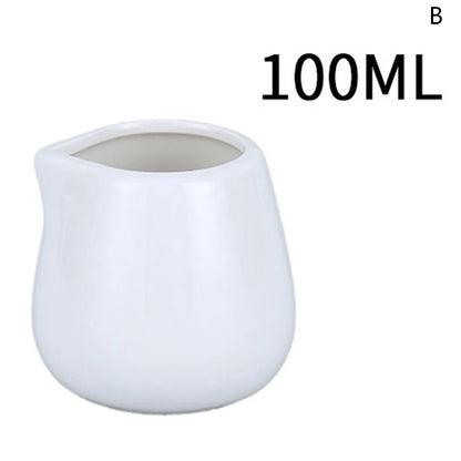 White Ceramic Milk Creamer Pitcher