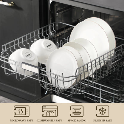 MALACASA 32 Piece Dinnerware Set