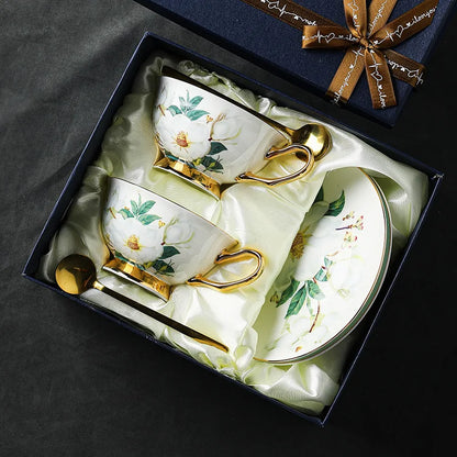 Luxury Ceramic Bag Shaped Coffee Mug with Saucer