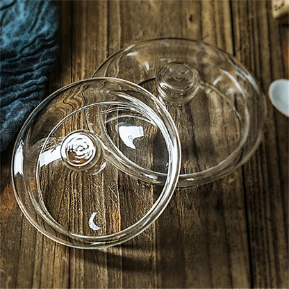 Retro Double Walled Glass Coffee Mug with Handle