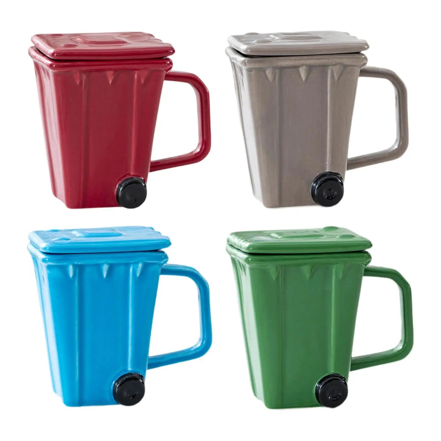 Coffee Cup Morning Cup with Lid Trash Bin Cup for Tea Water Party Travel