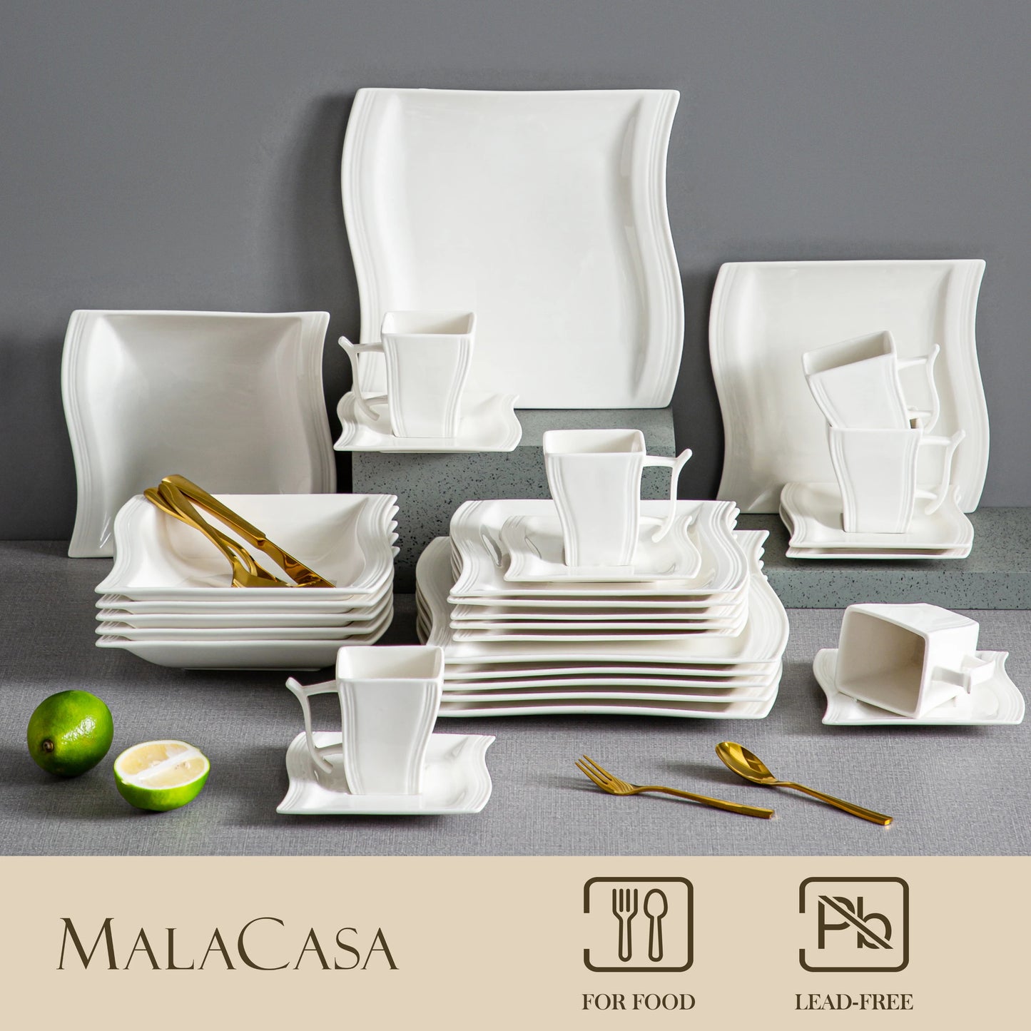 Flora 36 Piece Dinnerware Set