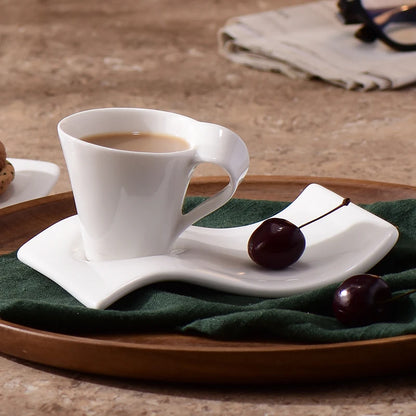 Creative Wavy Ceramic Espresso Cup