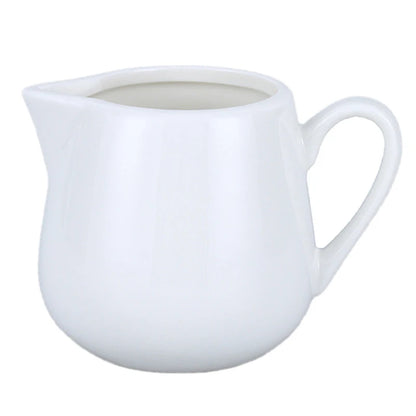 White Ceramic Milk Creamer Pitcher