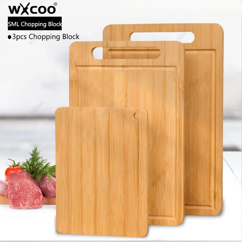 Wooden Chopping Boards Cutting Serving Board Double-sided Available Wooden Thick Boards for Chopping Charcuterie Serving Boards