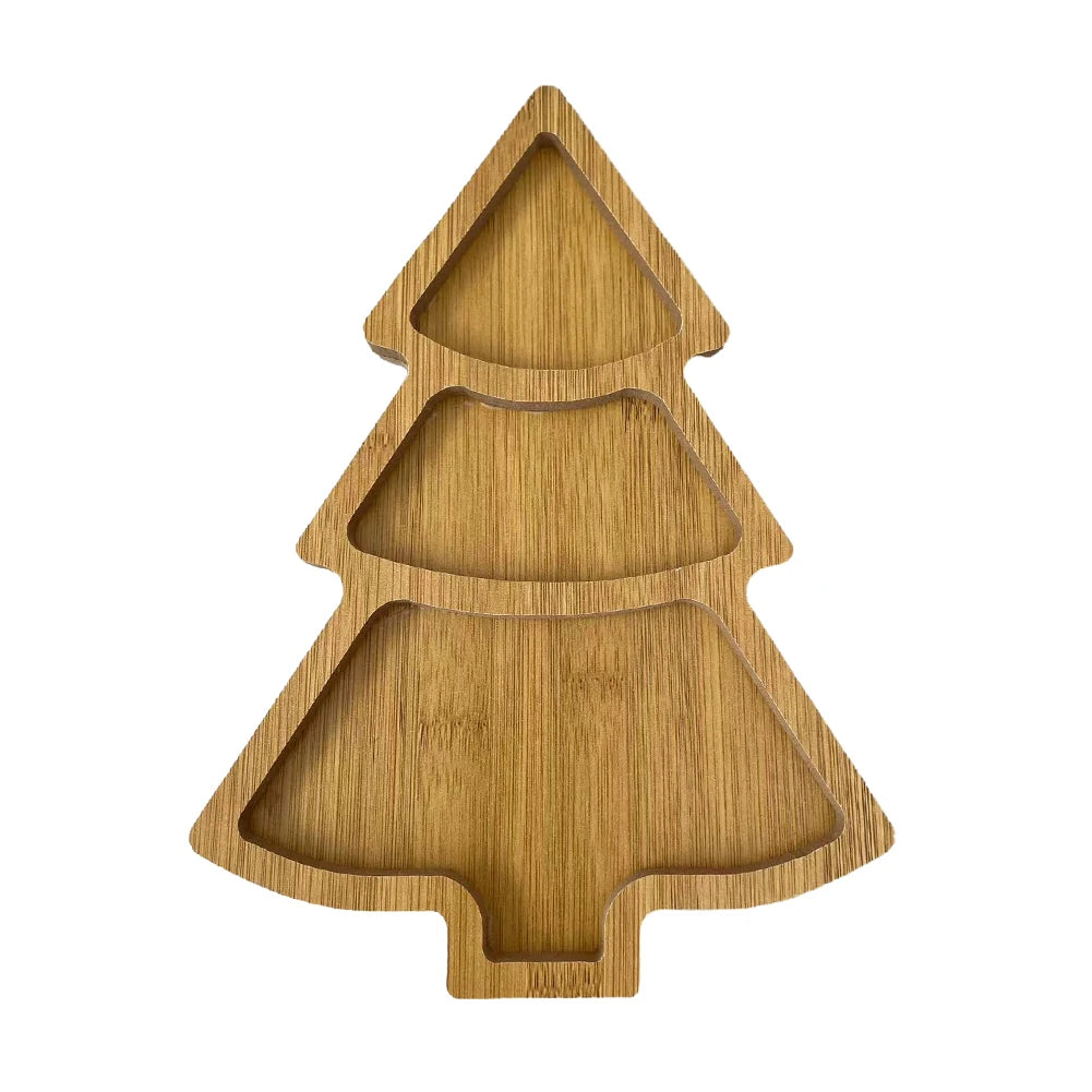 Cutting Board Christmas Tree Shaped Charcuterie Restaurant Dessert Boards Wooden Tray for Food Appetizers Desserts Snacks Sushi