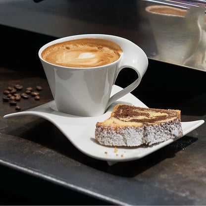 Creative Wavy Ceramic Espresso Cup