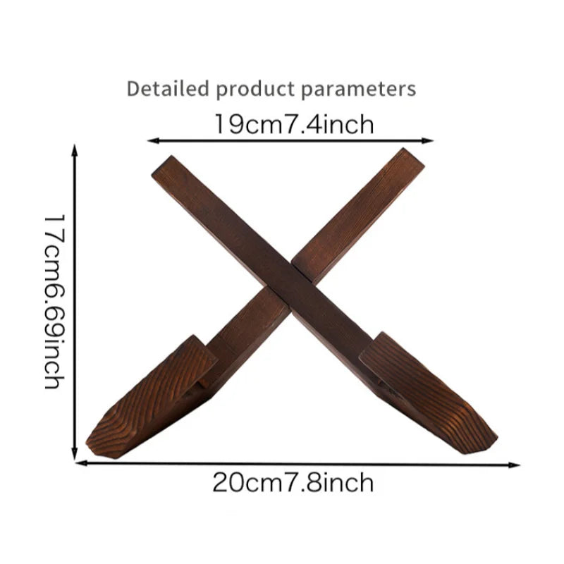 1pcs Wooden Cookbook Stand Flat Stand Base Kitchen Cookbook Stand Reading Stand Wooden Record Stand Resding Stand