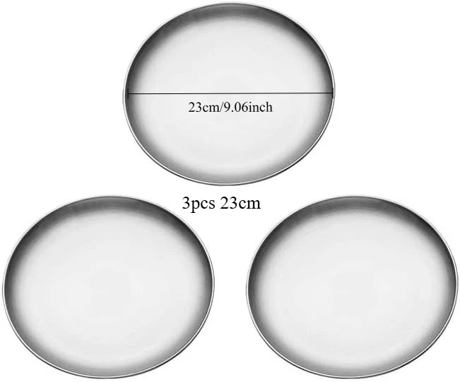 Gold Silver Tray Stainless Steel