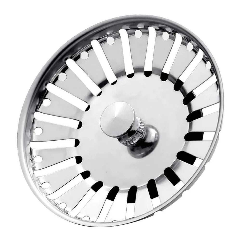 Stainless Steel 84mm Kitchen Sink Drain Strainer & Hair Stopper