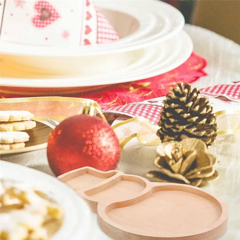 A69esnowman Wood Tray Board, Wooden Christmas Charcuterie Board, Small Wood Cheese Tray, Wooden Cutting Board