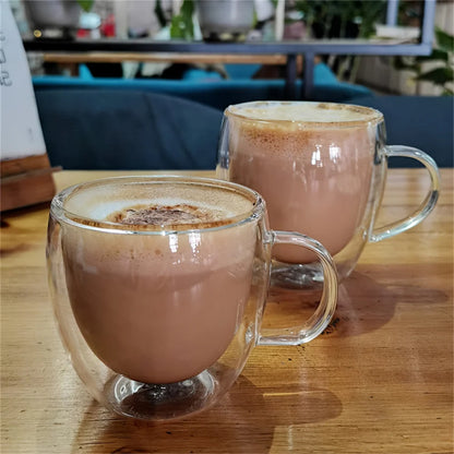 Double-Walled Borosilicate Glass Coffee Mug