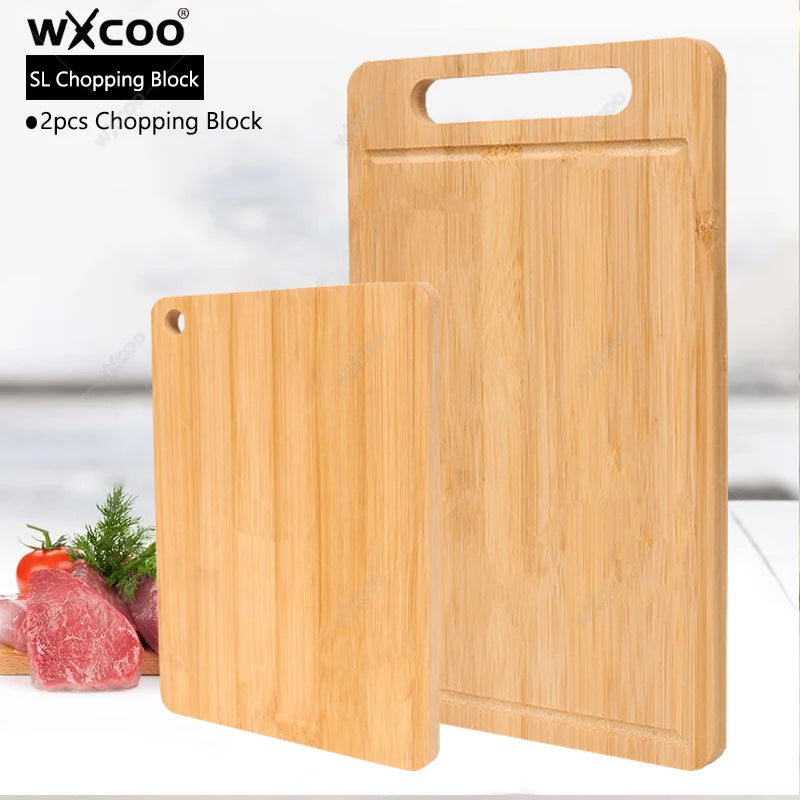 Wooden Chopping Boards Cutting Serving Board Double-sided Available Wooden Thick Boards for Chopping Charcuterie Serving Boards